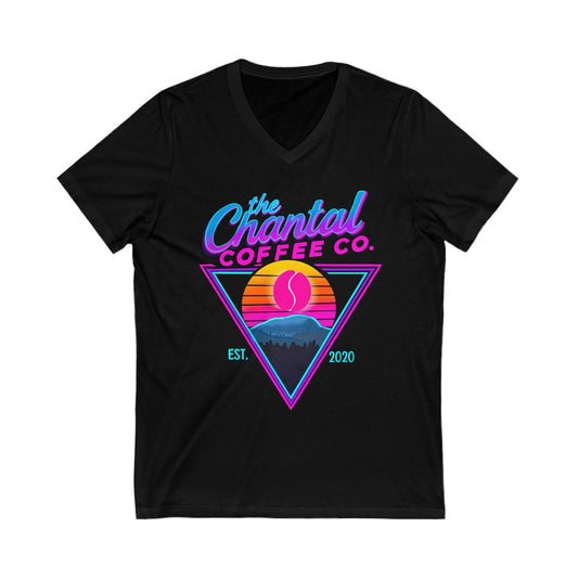 Retro Neon Chantal Coffee Shirt